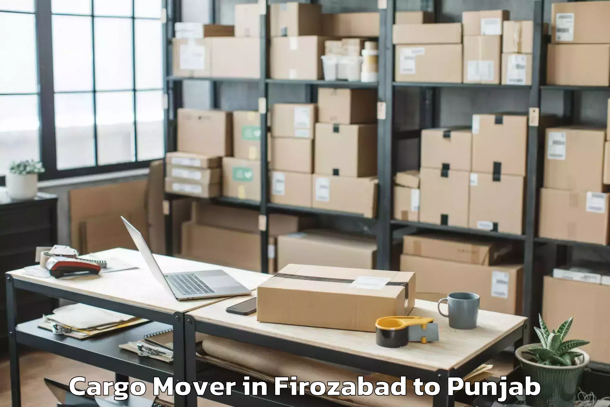 Reliable Firozabad to Vr Mall Punjab Cargo Mover